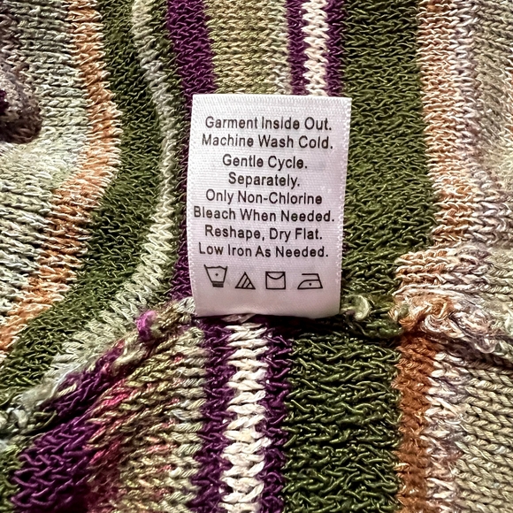 Coldwater Creek Cardigan Sweater SZ. M 10-12 fall print - Picture 5 of 10